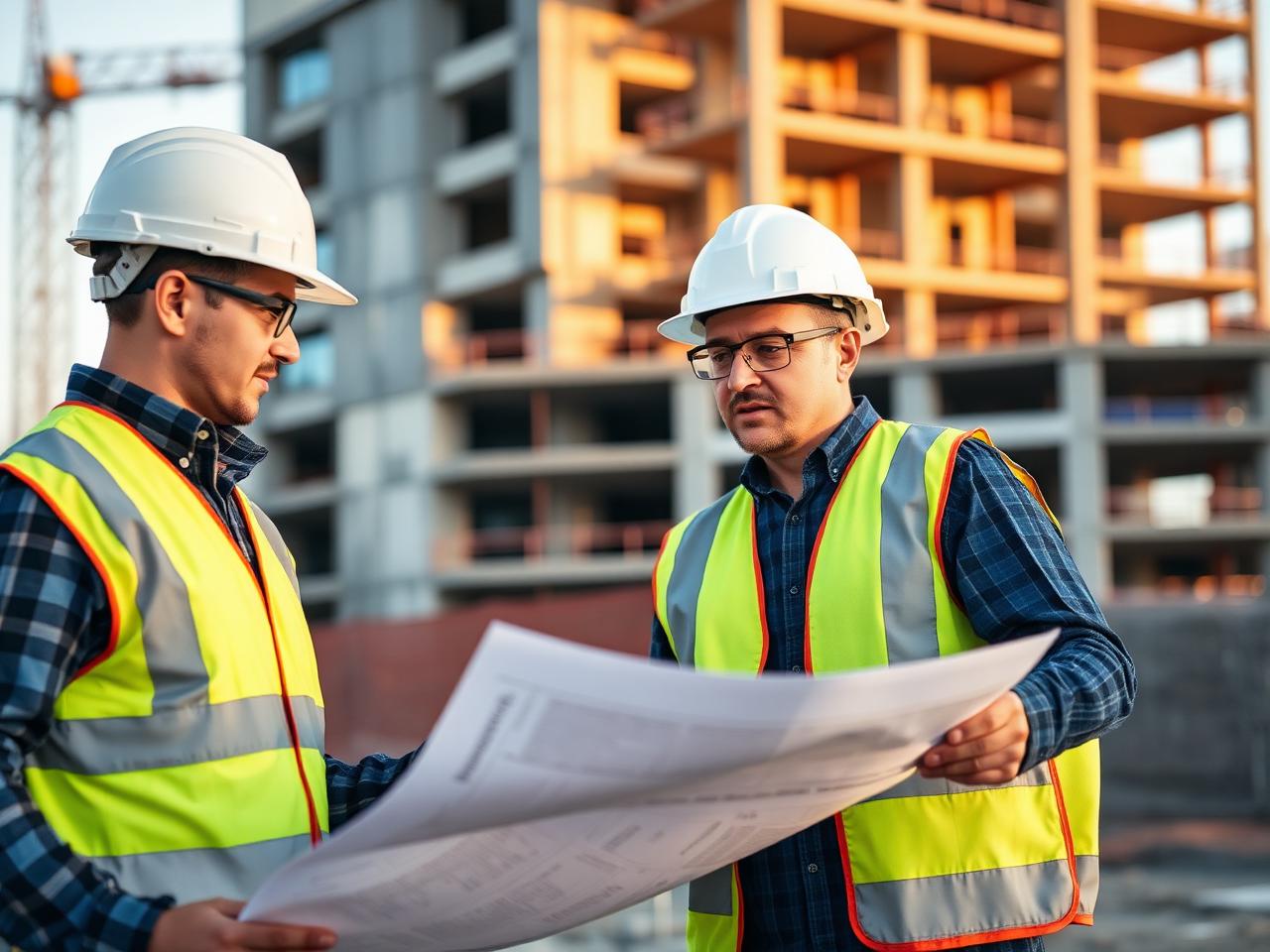 Eastern Legend engineers on construction site