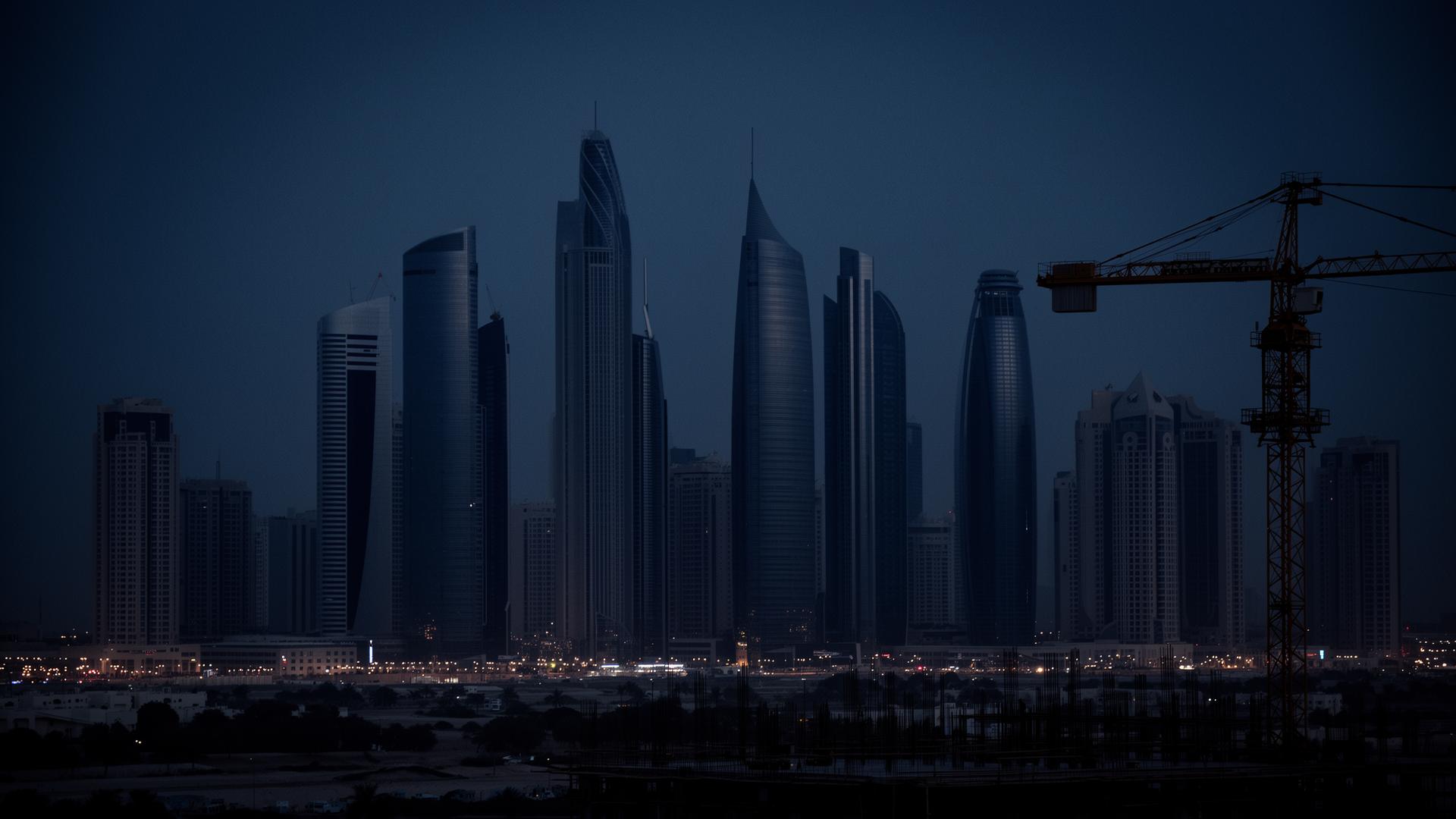 Kuwait construction skyline